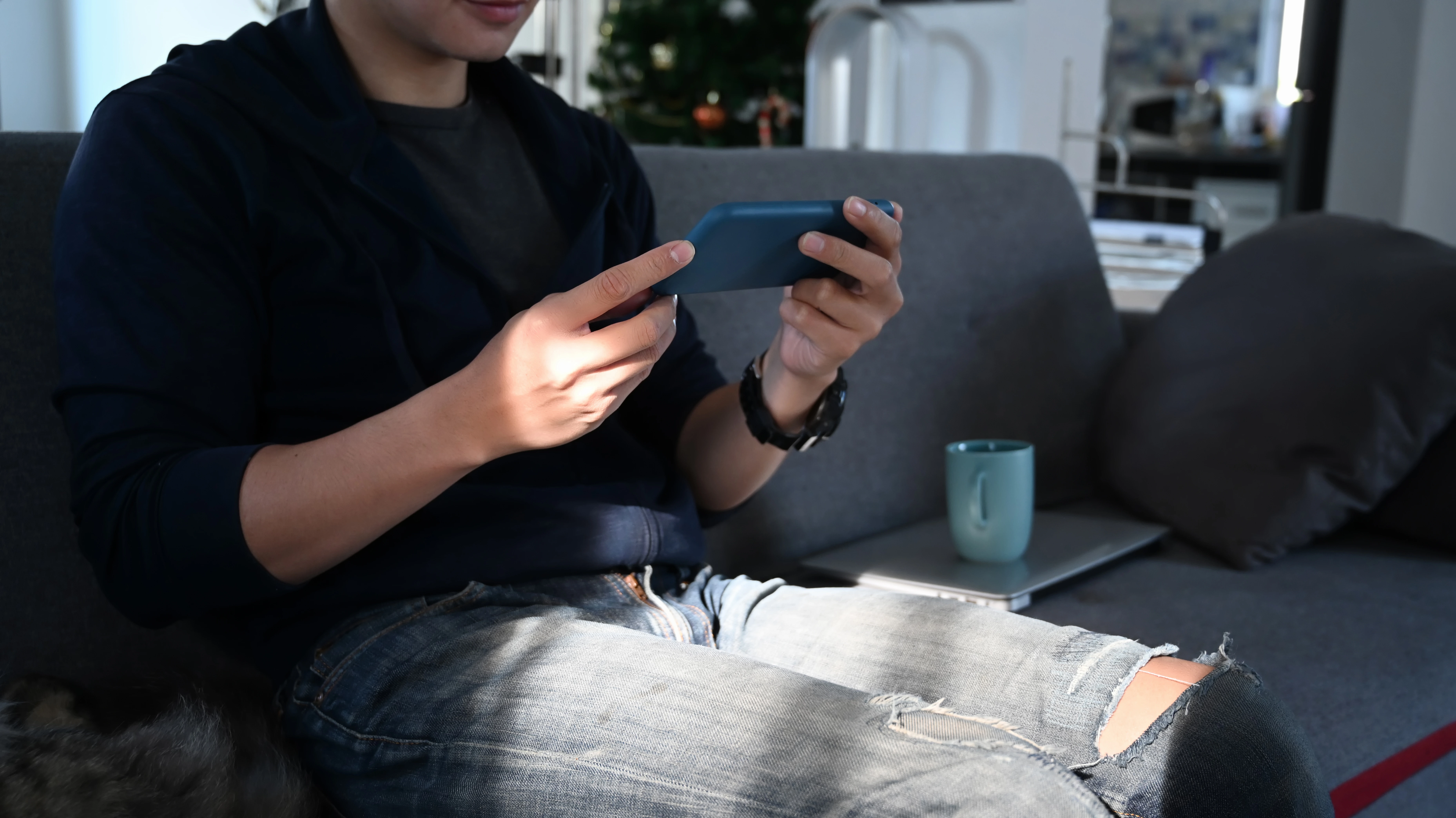 A man checking insightsbet data