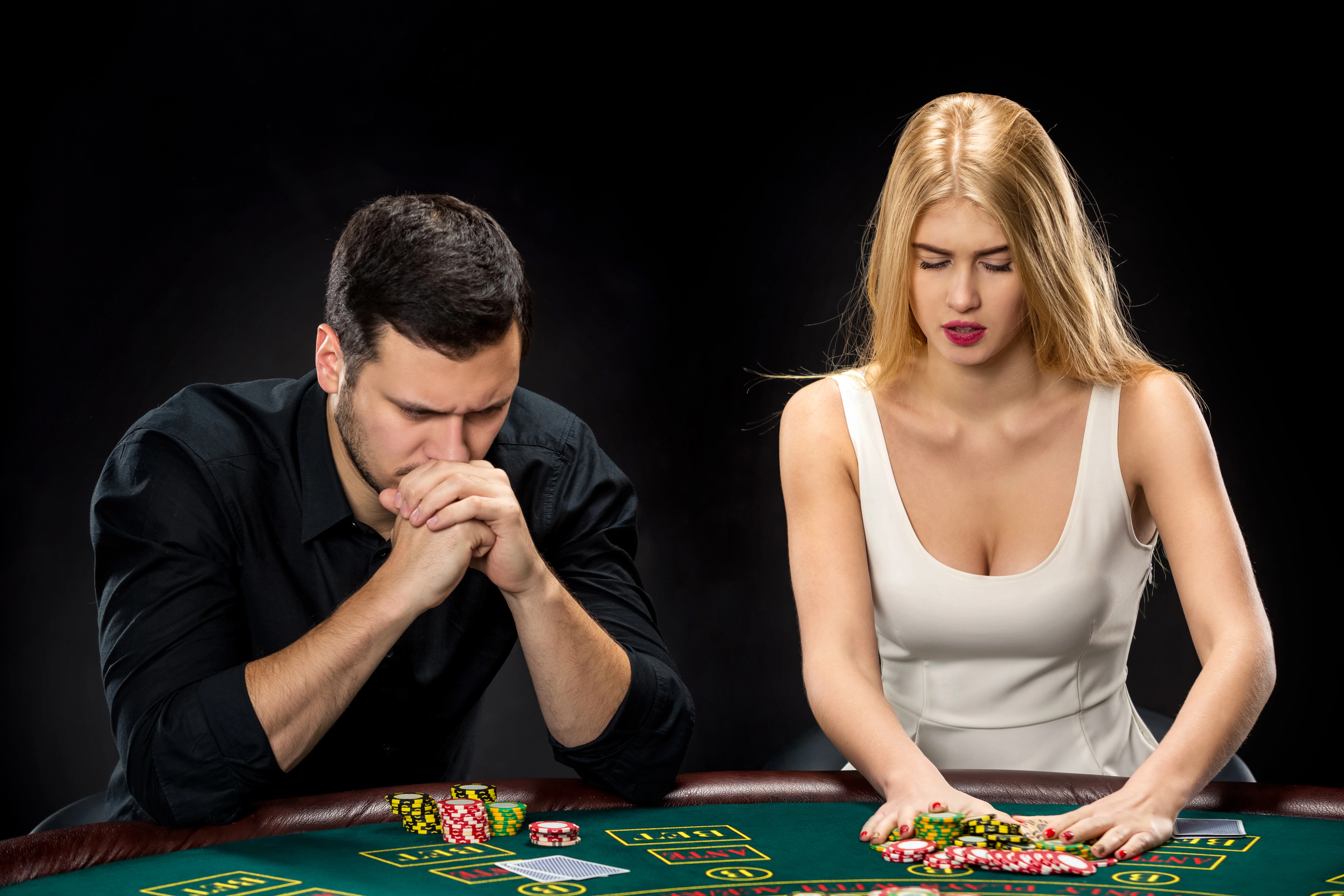 poker dealer dealing cards